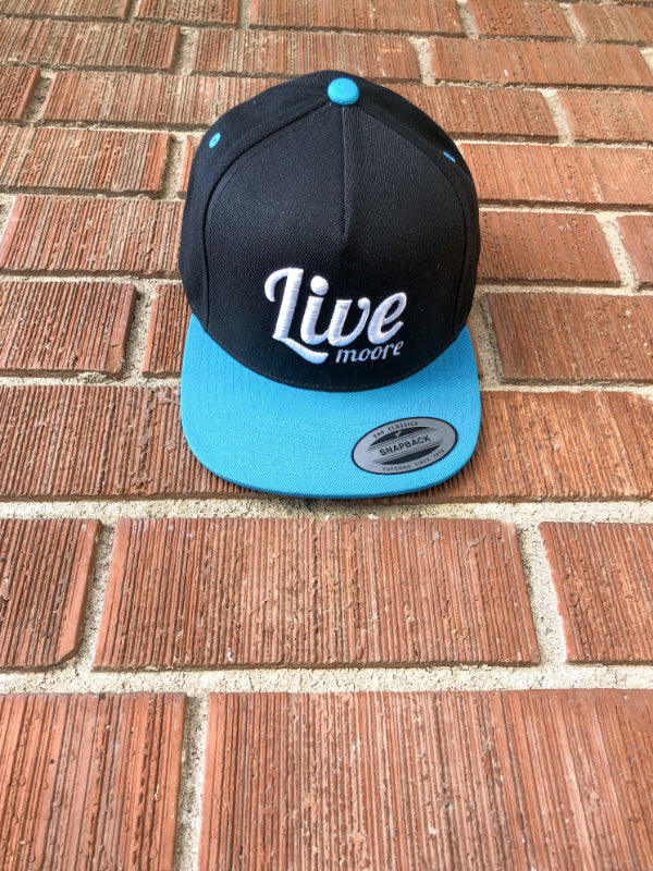 Teal Snapback Live Moore Hat