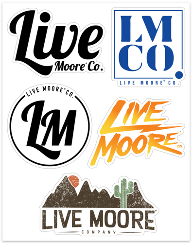 Live Moore Co. Sticker Collection